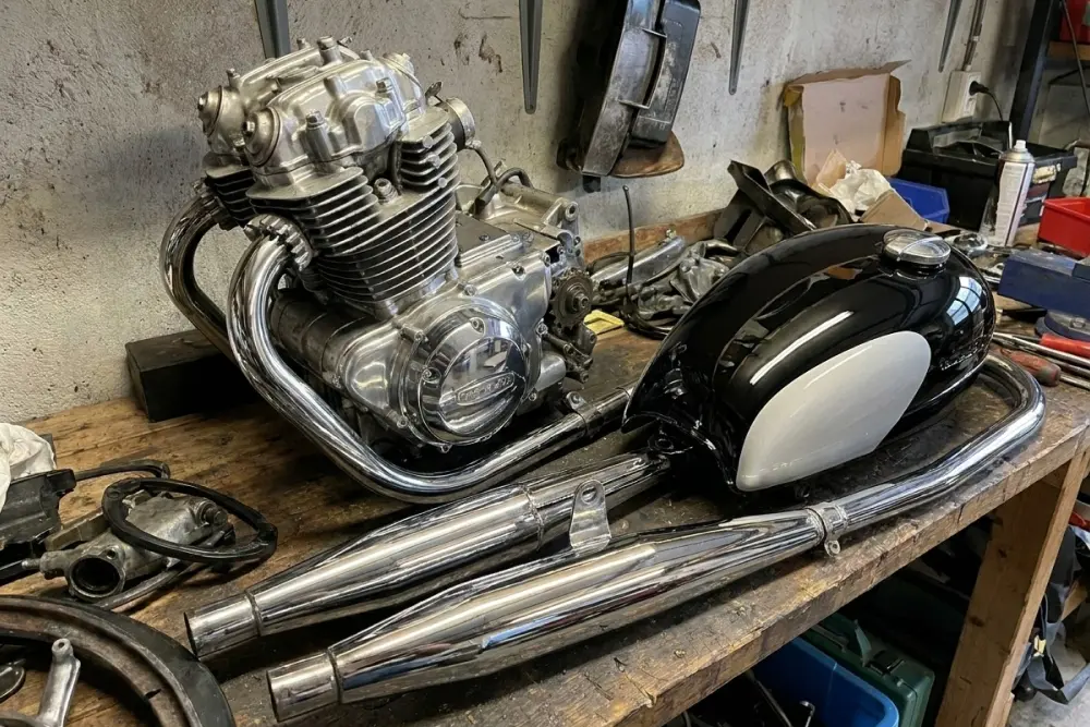 Motorcycle parts reconditioning AFTER
