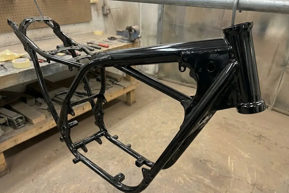 Motorcycle · Frame Powder Coating AFTER