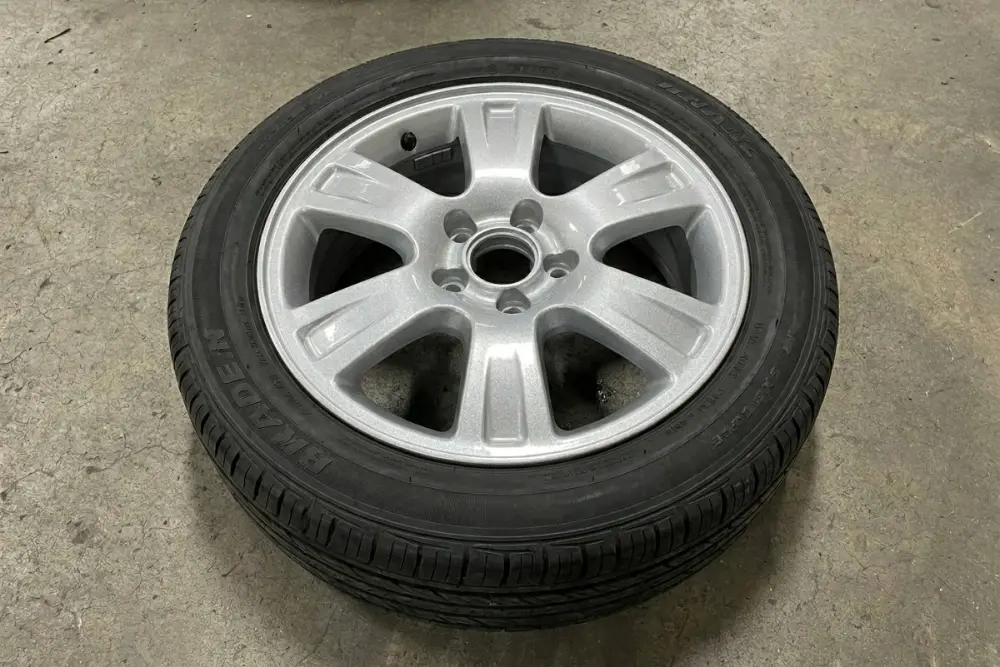Powder coating · Silver metallic AFTER
