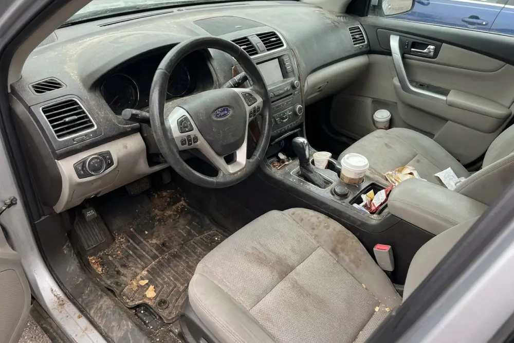 Vehicle detailing · Interior cleaning BEFORE